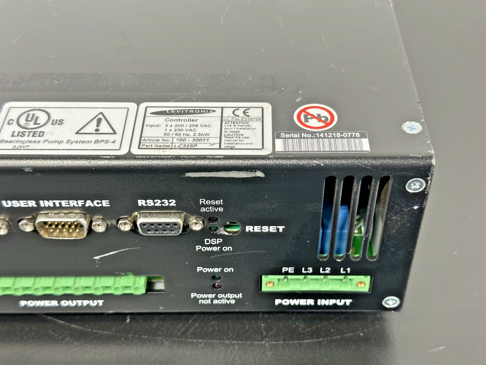Levitronix LC325P BPS 4 Bearingless Pump Controller 100 30011 2.5kW Used2