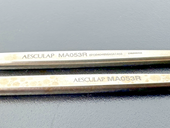 Lot of 2 Aesculap MA053R Shapleigh Angled 1.5mm Curettes 6.5"2