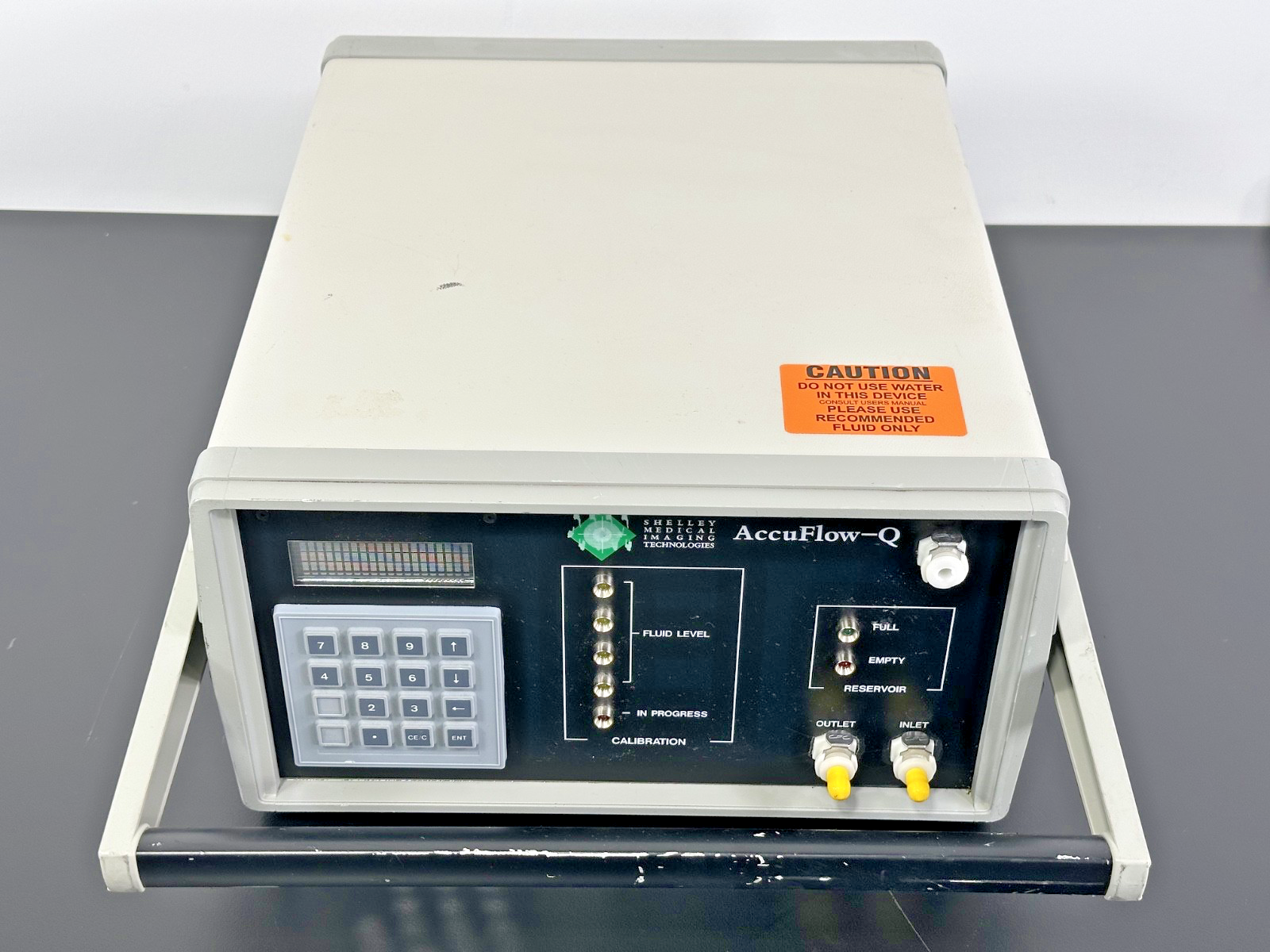 SIDAC AccuFlow Q Fluid Calibration System Shelley Medical Imaging Powers On1