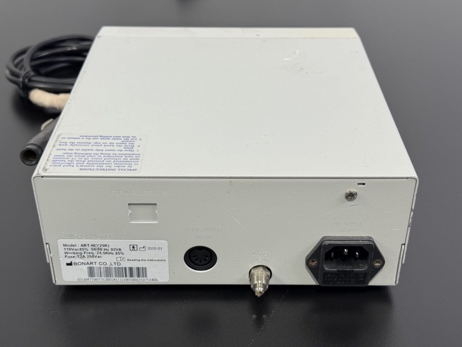 ART Maverick Ultrasonic Scaler ART M1 (25K) Bonart Control Unit For Parts Frayed2