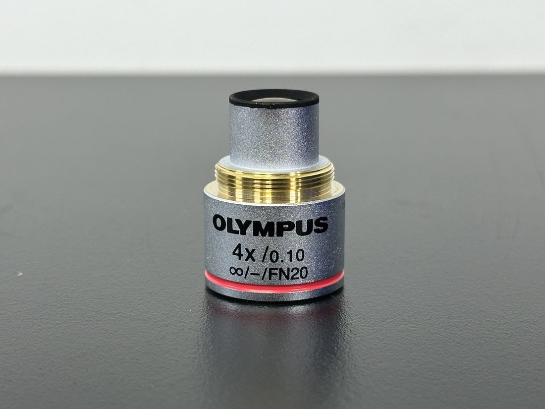 Olympus 4X/0.10 Plan Objective FN20 Microscope Lens0