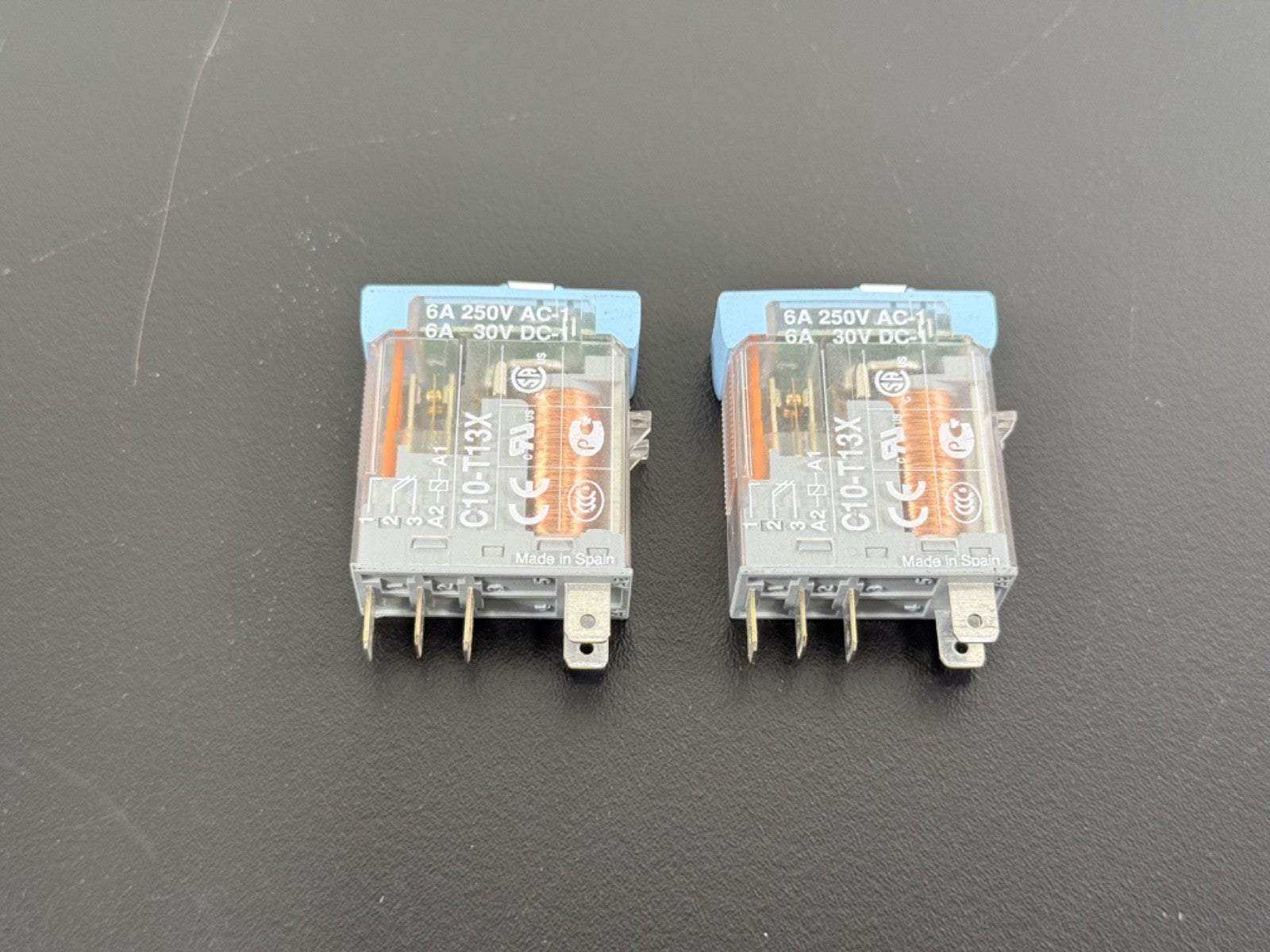 Releco C10 T13X 12V DC General Purpose SPDT Relays – 6A 250V AC / 30V DC (2 Pack0
