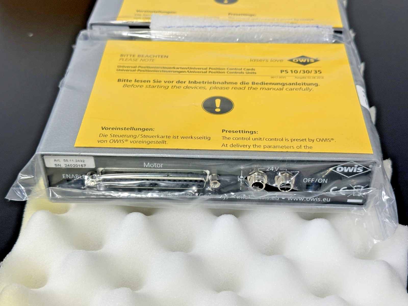Lot of 2 OWIS PS 10 32 DC Universal Position Control Units 55.11.24 New Open Box3