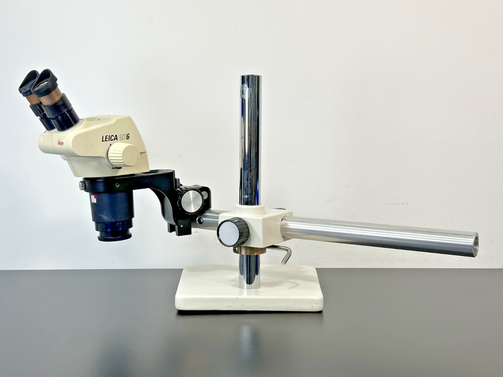 Leica GZ6 Stereo Zoom Microscope w/ Heavy Duty Boom Stand & Base0
