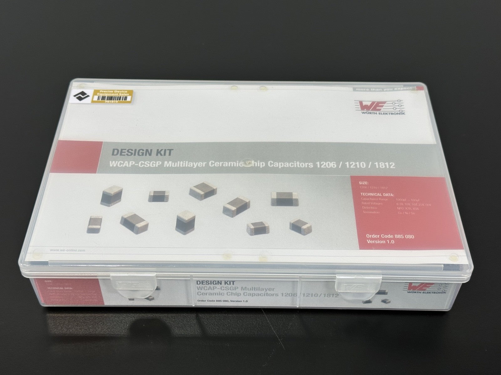 Wurth Elektronik WCAP CSGP Multilayer Ceramic Chip Capacitor Design Kit 8850800