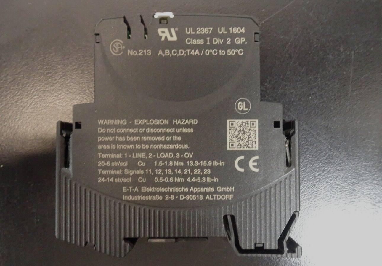 ETA ESX10 TB 127 DC24V 3A Electronic Circuit Protector2