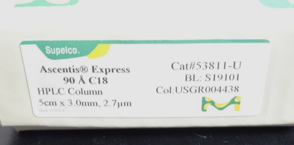 Supelco 53811 U Ascentis Express 90 À C18 HPLC Column 5cm x 3.0mm, 2.7 um4
