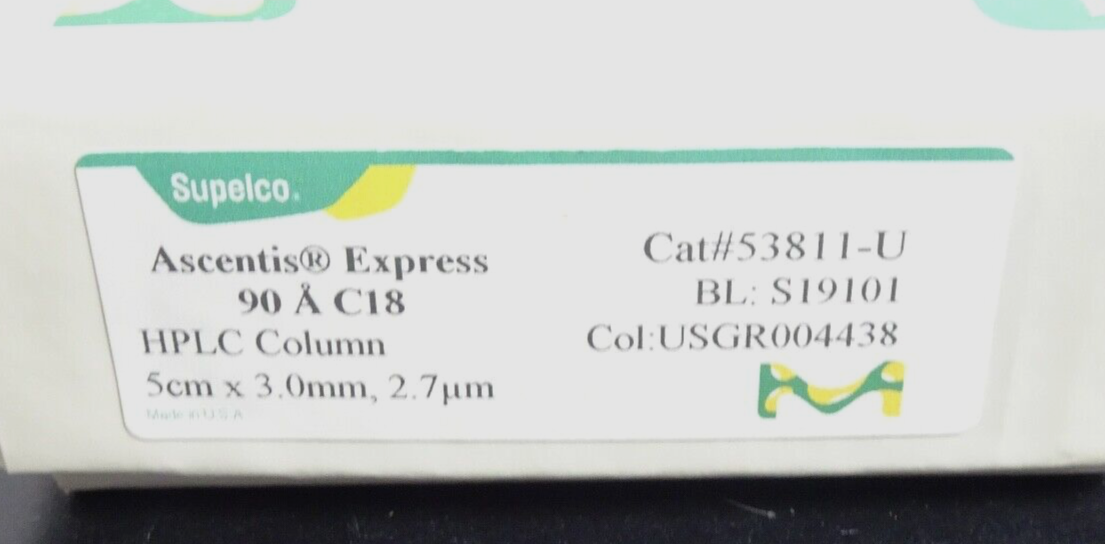Supelco 53811 U Ascentis Express 90 À C18 HPLC Column 5cm x 3.0mm, 2.7 um4