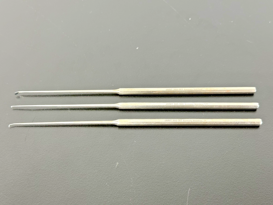 Jarit 385 317 385 321 385 356 House Needle Curette Strut Pick 3pc Set0