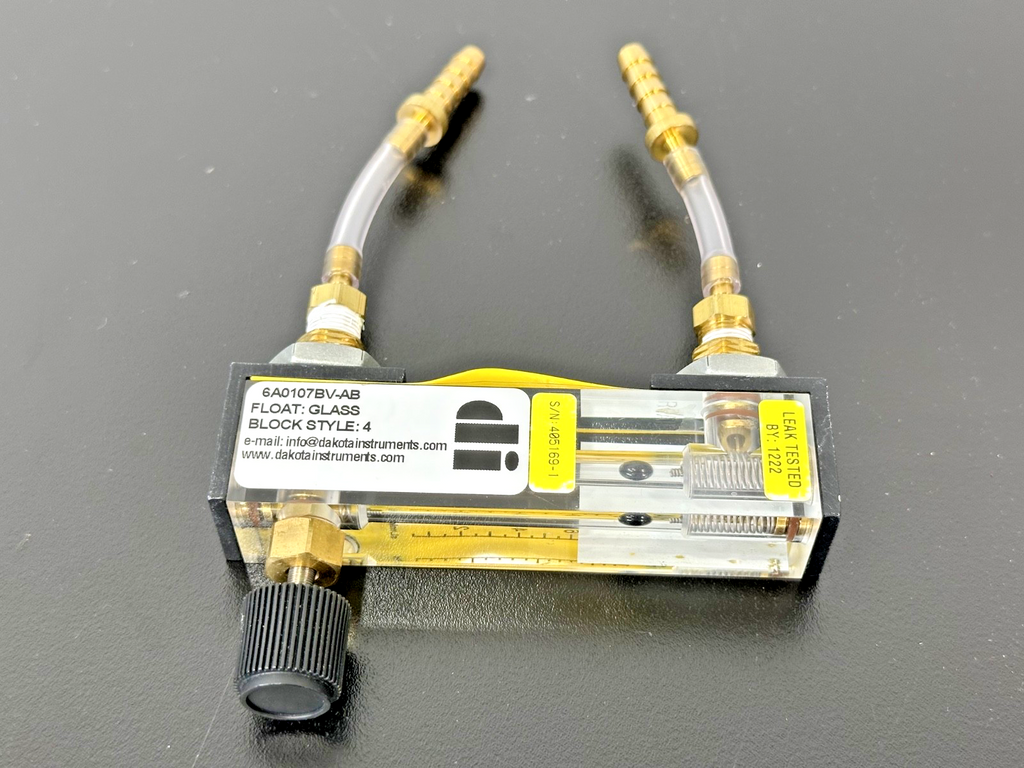 Dakota Instruments 6A0107BV AB Variable Area Air Flow Meter Rotameter Used3