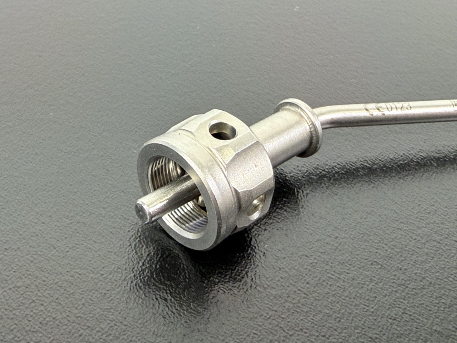 Brainlab REF 55791 03 Angled Suction Tube CE0123 Stainless Germany1