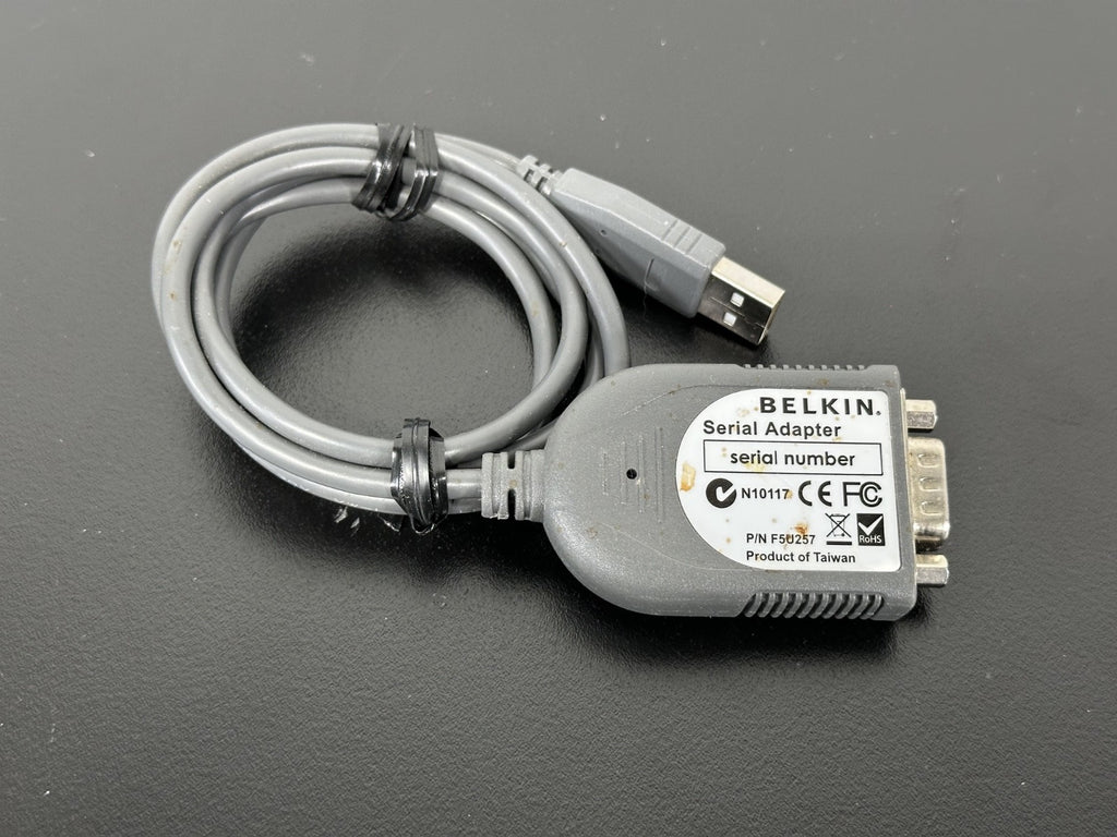 Belkin F5U257 USB to Serial Adapter RS232 DB9 Converter Cable1