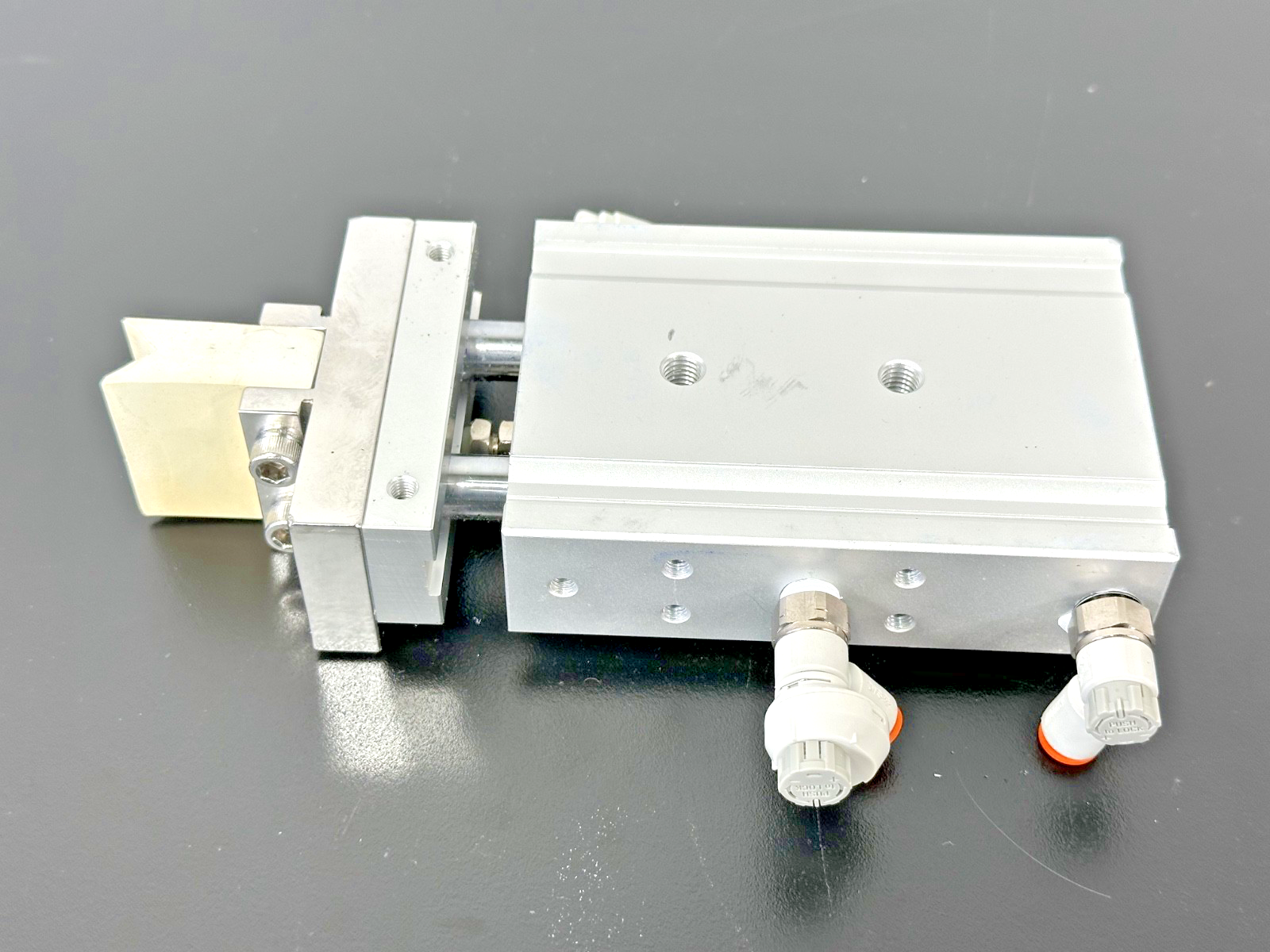 SMC 11 CXSL25TN 30 Z7 Dual Rod Pneumatic Cylinder Used Untested1