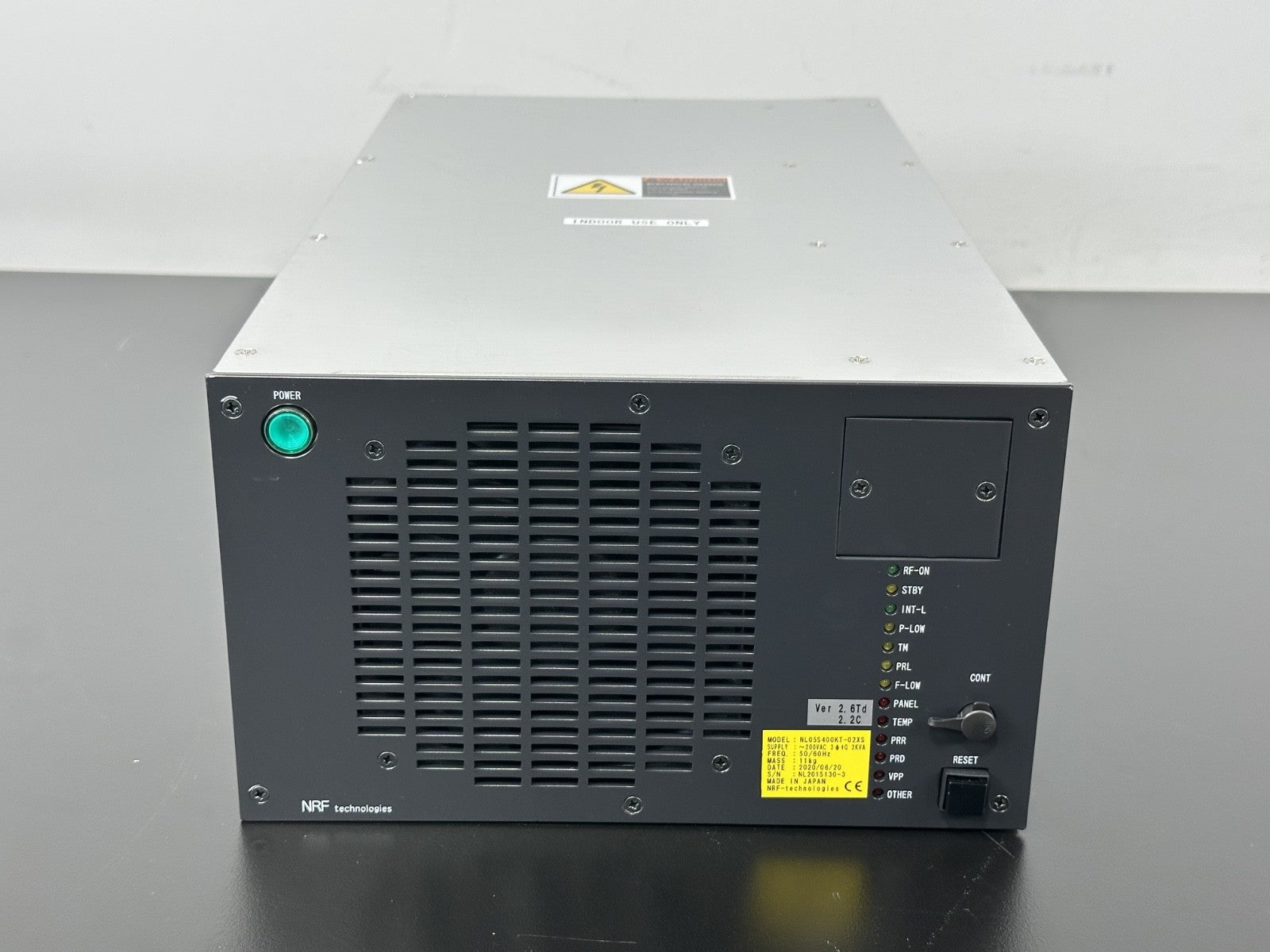 NRF Technologies NL055400KT 02XS RF Generator Power Supply 2kVA0