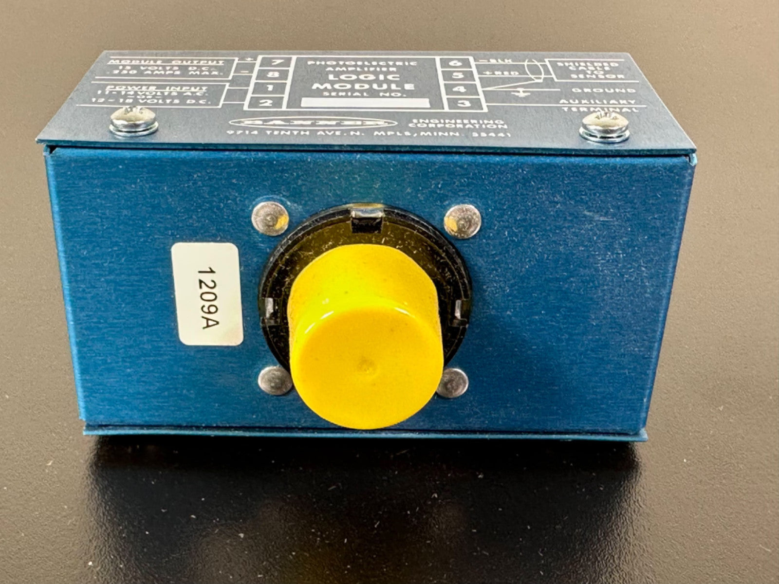 Banner Engineering Photoelectric Amplifier Logic Module 1209A NOS w/ Box1