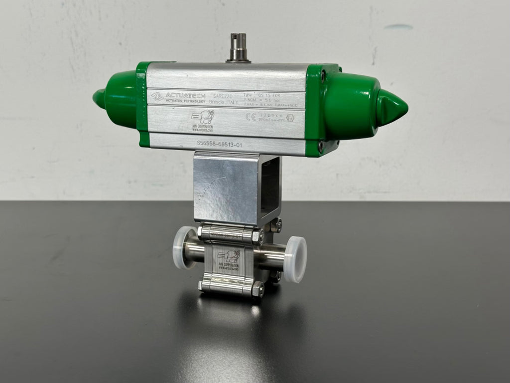 Actuatech GS 15 F04 Pneumatic Actuator w/ A&N Ball Valve B4075 0F16 AS Stainless0