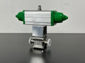 Actuatech GS 15 F04 Pneumatic Actuator w/ A&N Ball Valve B4075 0F16 AS Stainless0