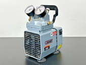 GAST DOA P704 AA Oil Less Compressor Vacuum Pump 115V with Dual Gauges Working0