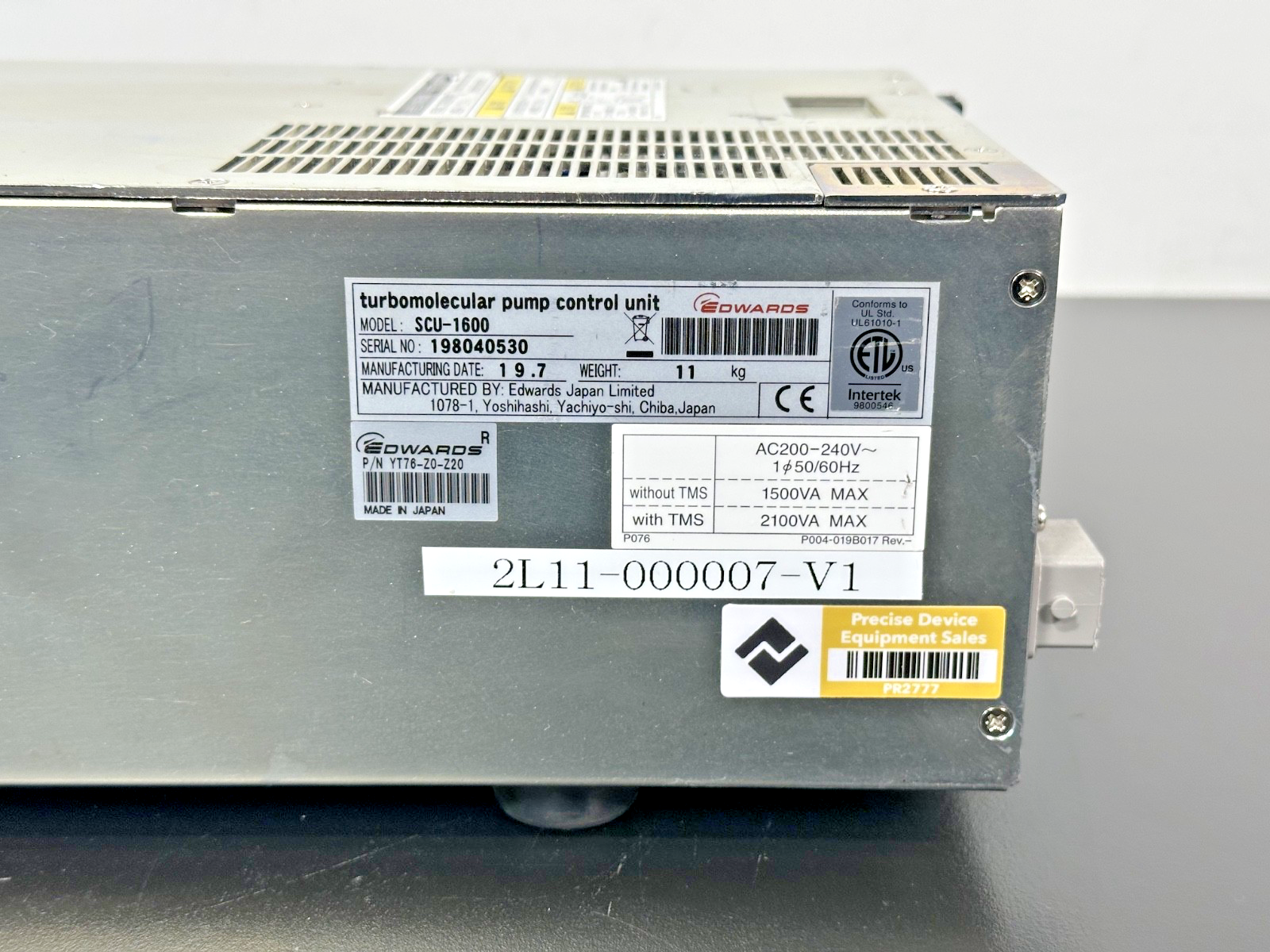 Edwards SCU 1600 YT76 Z0 Z20 Turbo Pump Control Unit For Parts5