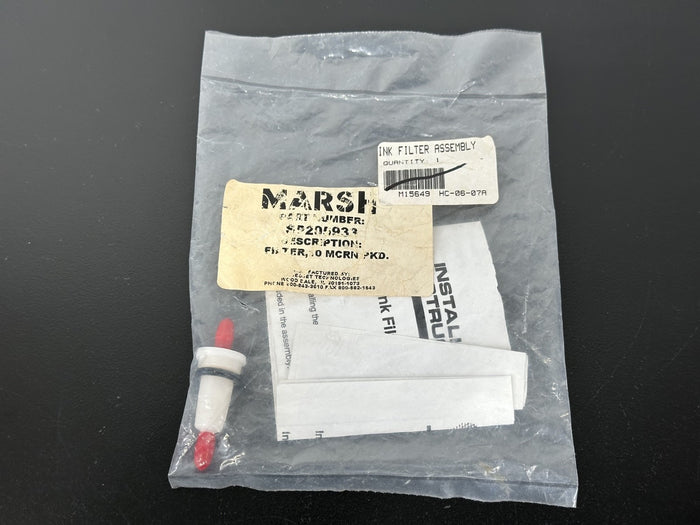 Marsh SP205932 Ink Filter Assembly 10 Micron HC 06 07A New Old Stock