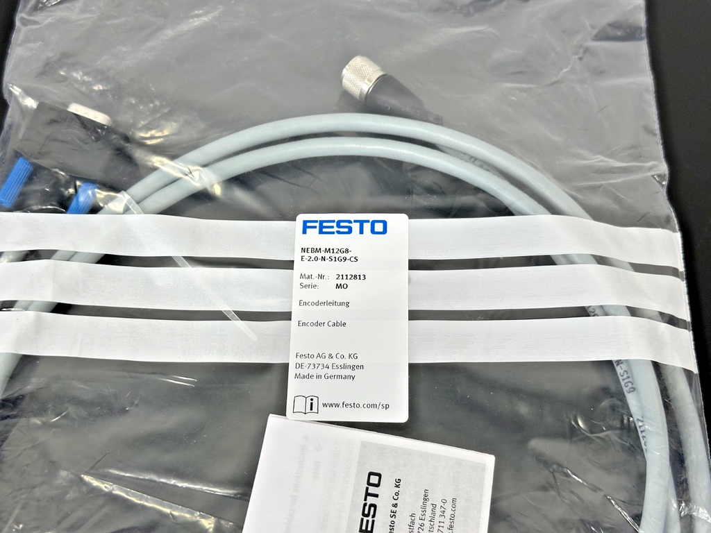 Festo NEBM M12G8 E 2.0 N S1G9 CS Encoder Cable 2M M12 2112813 New2