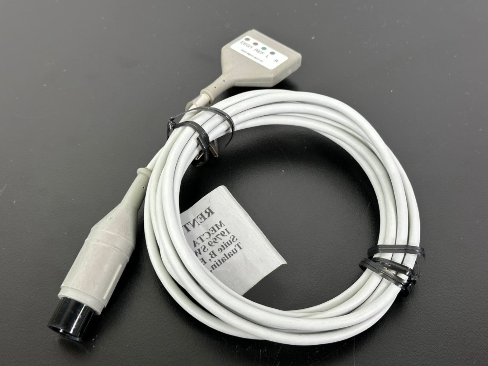 MECTA Safety Monitor Cable Part # 9010 0011 01 ECG EEG Trunk Lead Wire Gray0