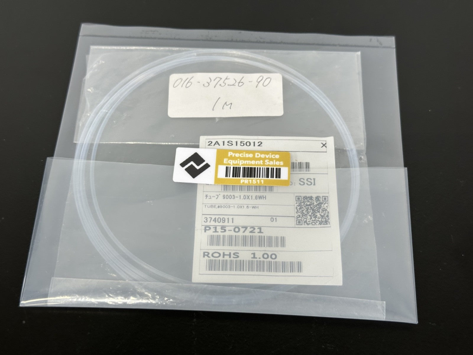 SSI 016 37526 90 Tubing Assembly 1M 9003 1.0x1.6 WH New2