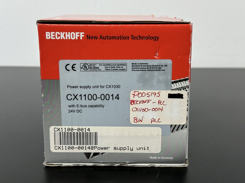 Beckhoff CX1100 0014 24V DC Power Supply Unit for CX1030 PLC2