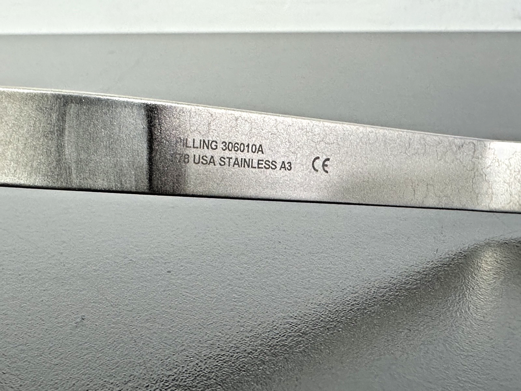 Pilling 306010A S Shaped Retractor 6.5in 1/2in Stainless Steel USA3
