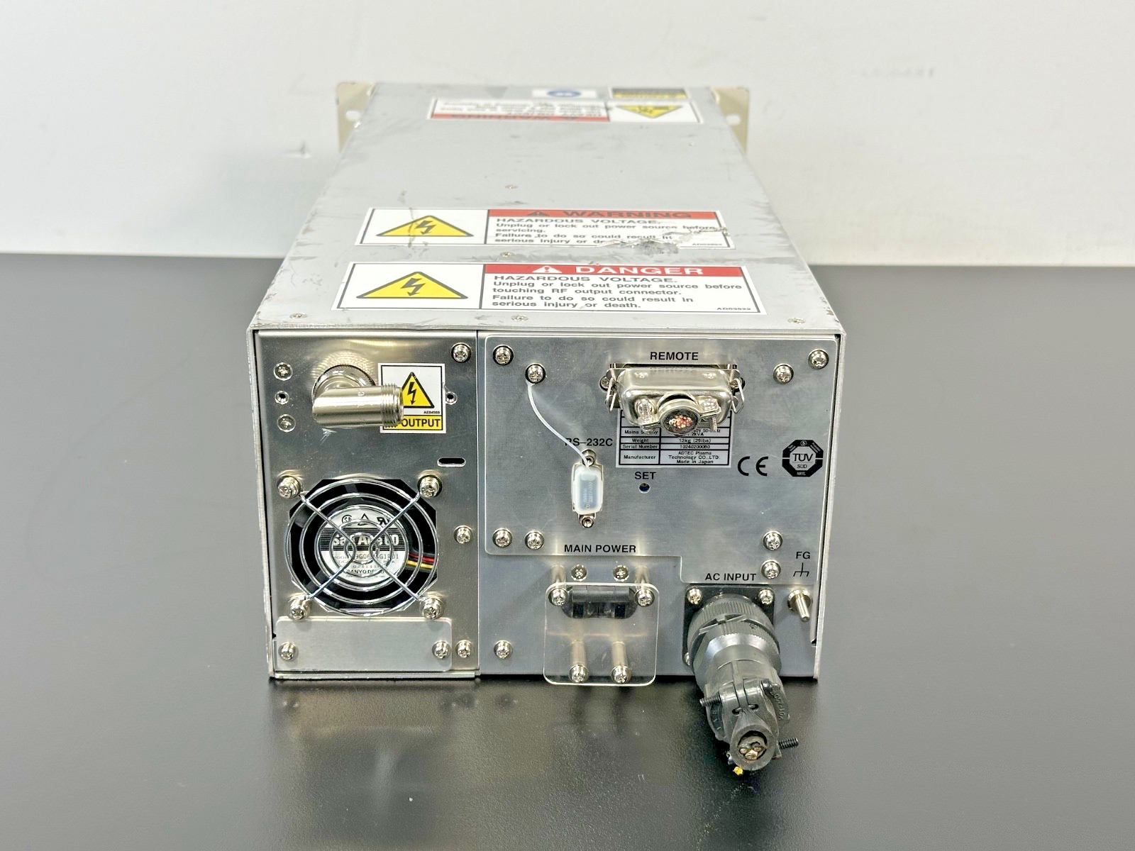 AD TEC Plasma Technology TX Series RF Generator Rackmount Unit – Untested1