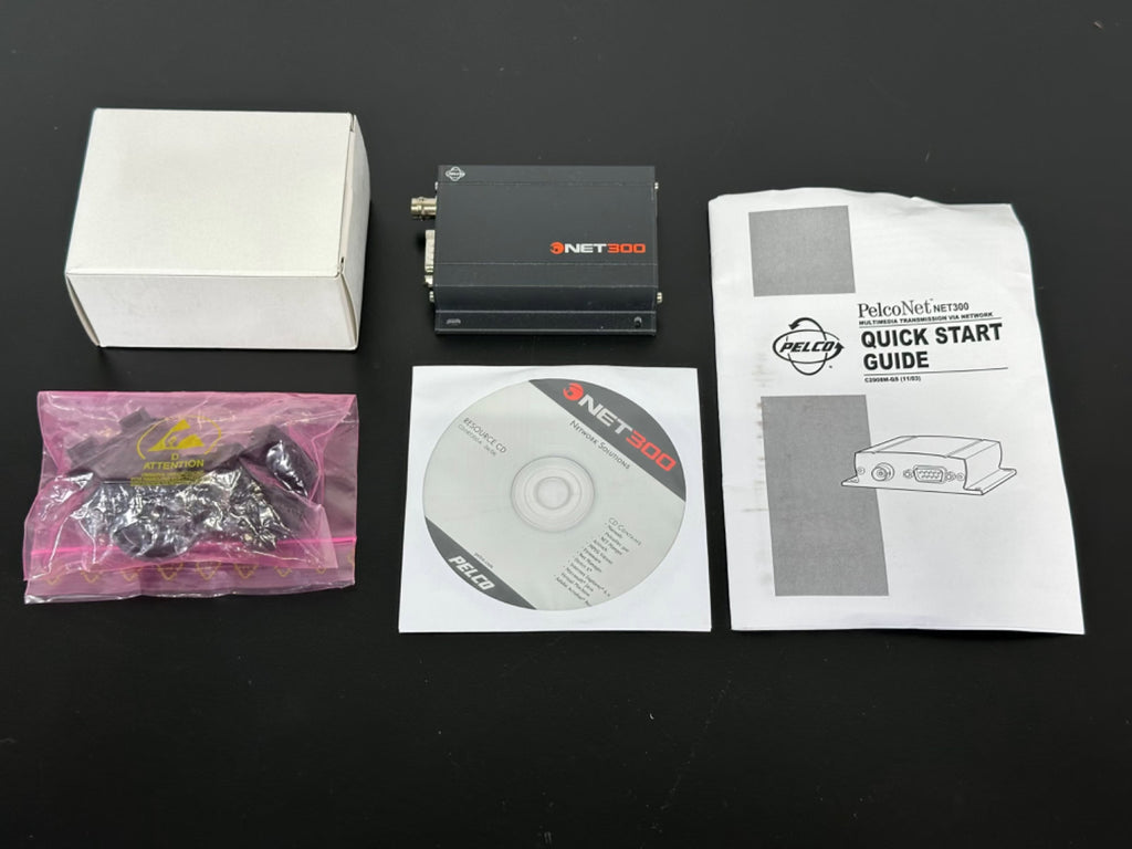 Pelco NET300T PelcoNet Video Encoder CCTV Network Converter w/ Manual & CD0