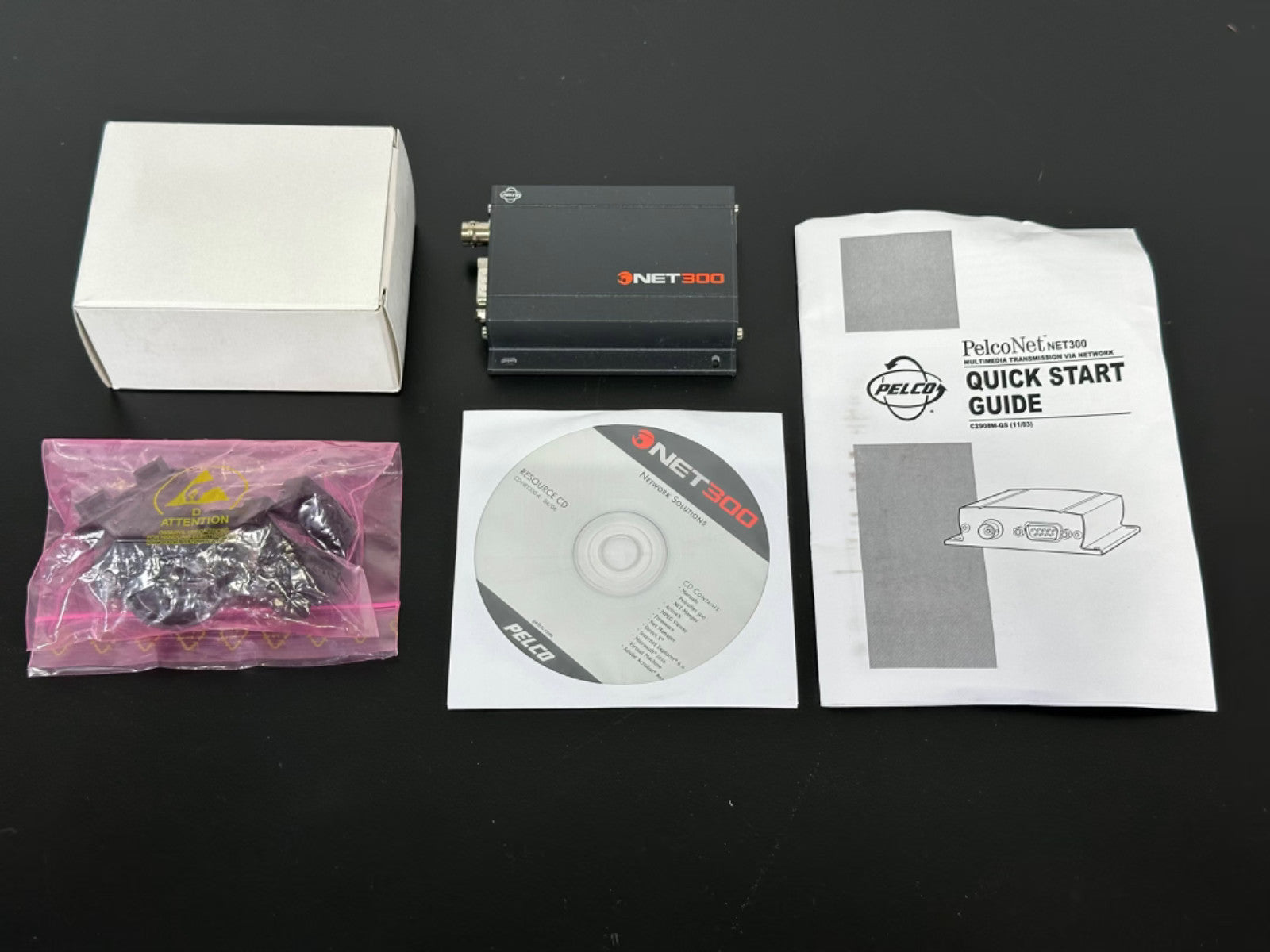 Pelco NET300T PelcoNet Video Encoder CCTV Network Converter w/ Manual & CD0
