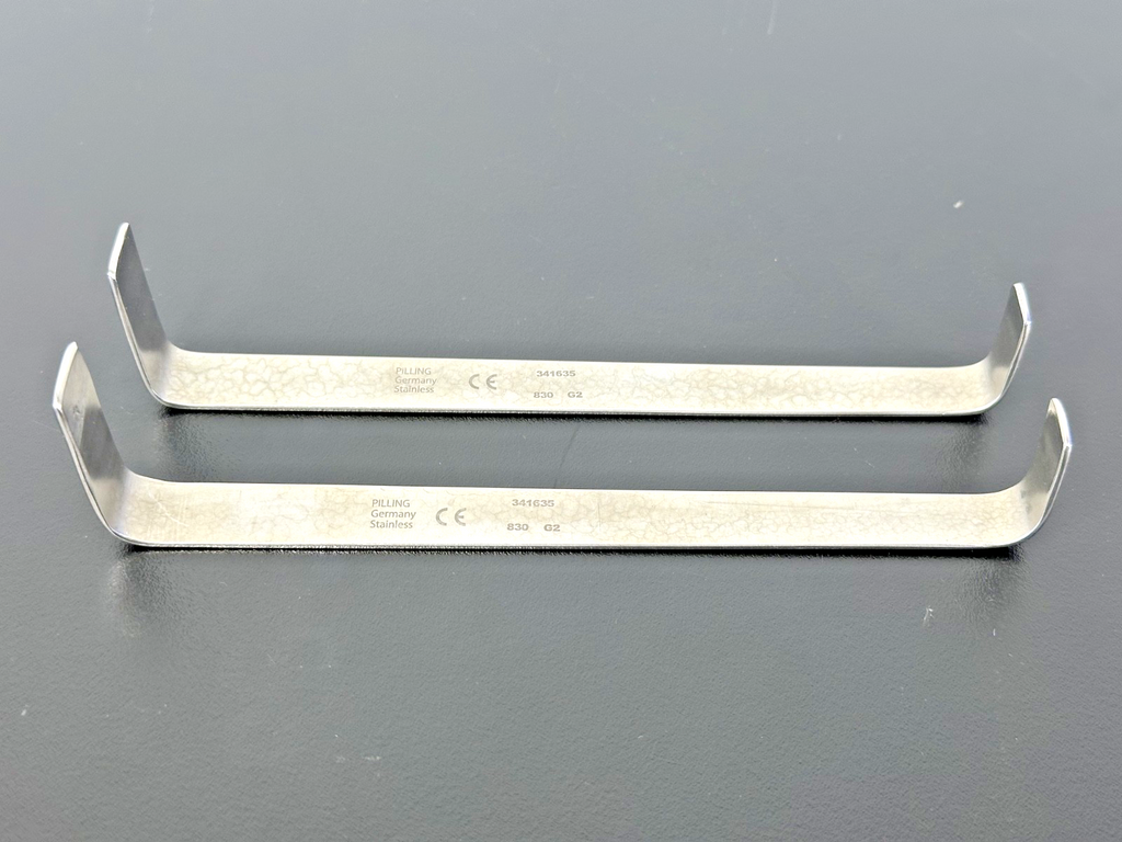 Pilling 341635 Brewster Phrenic Double Ended Retractor Nested Pair0