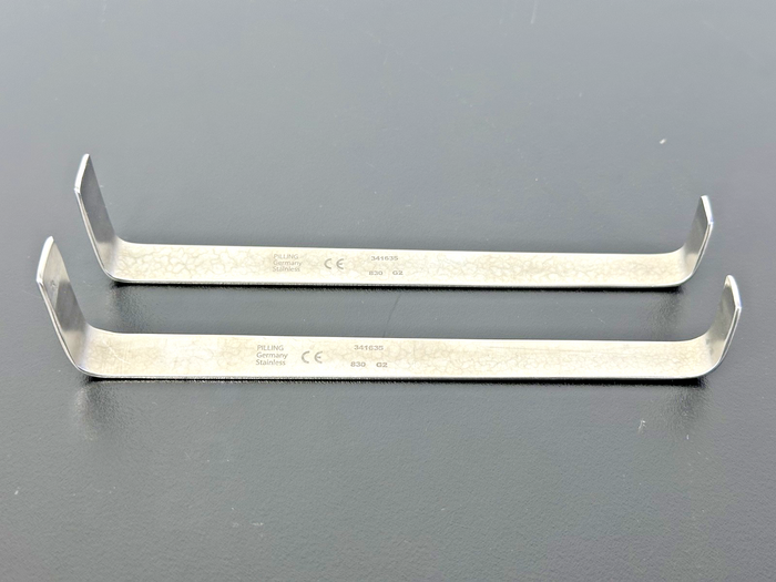 Pilling 341635 Brewster Phrenic Double Ended Retractor Nested Pair