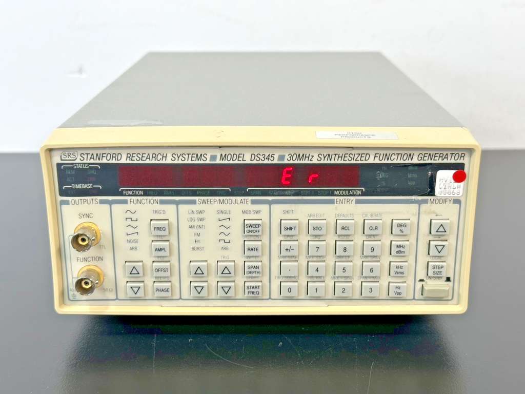 Stanford Research DS345 30MHz Function Generator Double Error Parts/Repair0