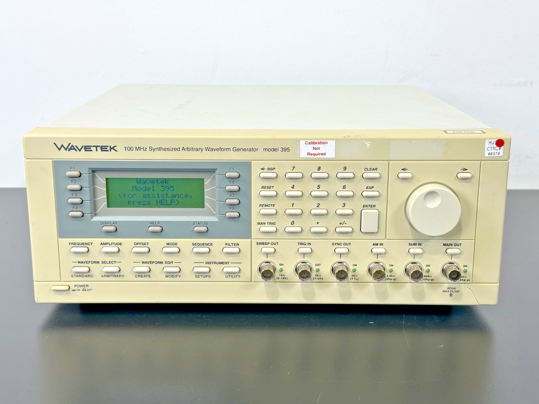 Wavetek 395 100MHz Arbitrary Waveform Generator Options 001 002 Powers On0