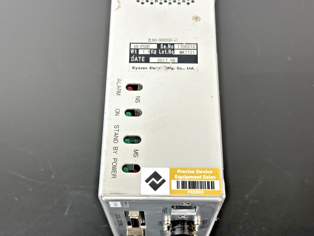 Kyosan Electric HV PS8B 2L80 000558 V1 High Voltage Power Supply TEL Used3