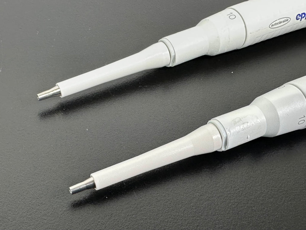 Lot of 2 Eppendorf Reference Adjustable Pipettes 0.5 10uL Germany6