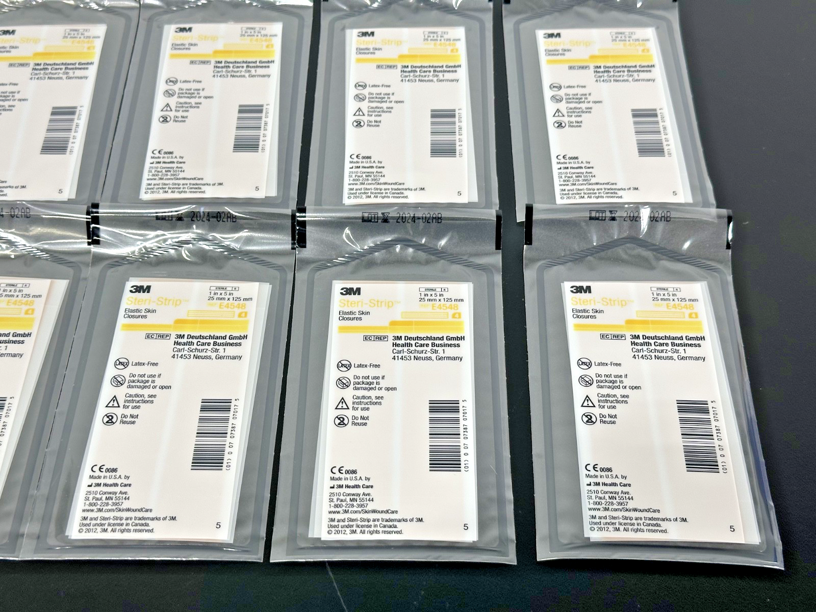Lot of 20 3M Steri Strip E4548 Elastic Skin Closures 1" x 5" New Sealed2