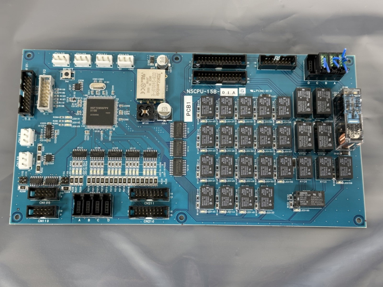 NSCPU 15B 01A Industrial Relay Control PCB Board Omron 24V I/O Module1