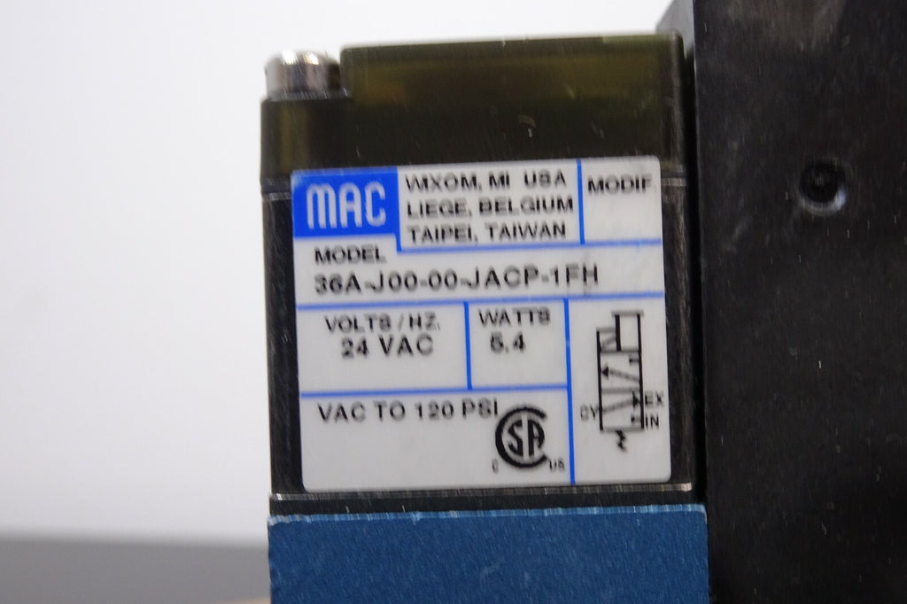 LOT Mac PR46A ABAA 36A J00 00 JACP 1FH Sandwich Regulator Pneumatic Valve7