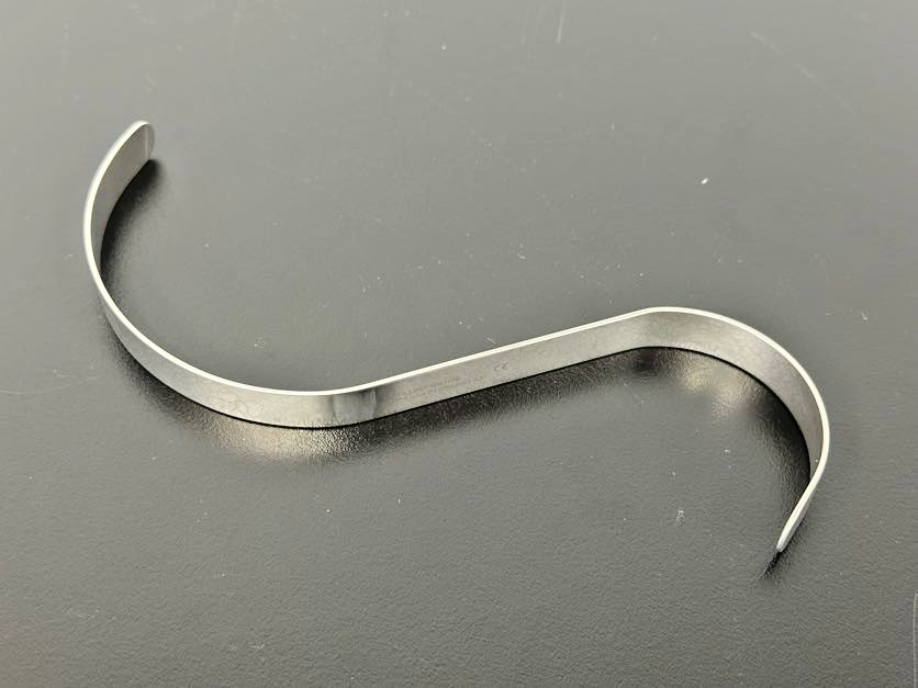 Pilling 306010A S Shaped 1/2" Stainless Steel Retractor 6.5"0