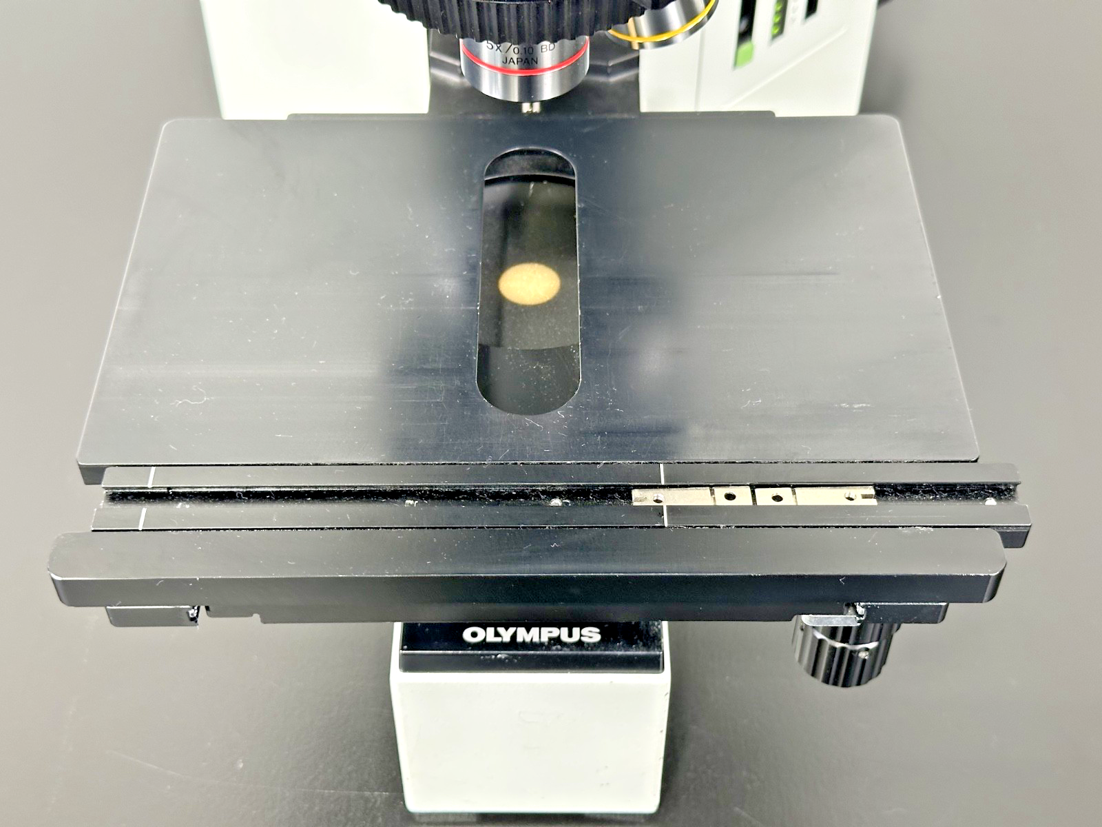 Olympus BX60MFS Trinocular Metallurgical Microscope w/5 MPlan Objectives Working6