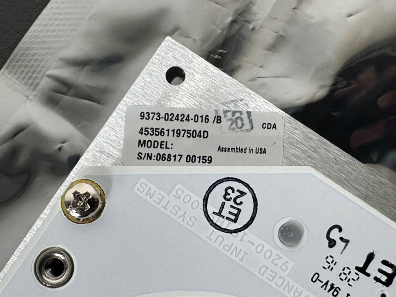 Advanced Input Systems 9373 02424 016/B Sensor Module Assembly USA Tested Unit3