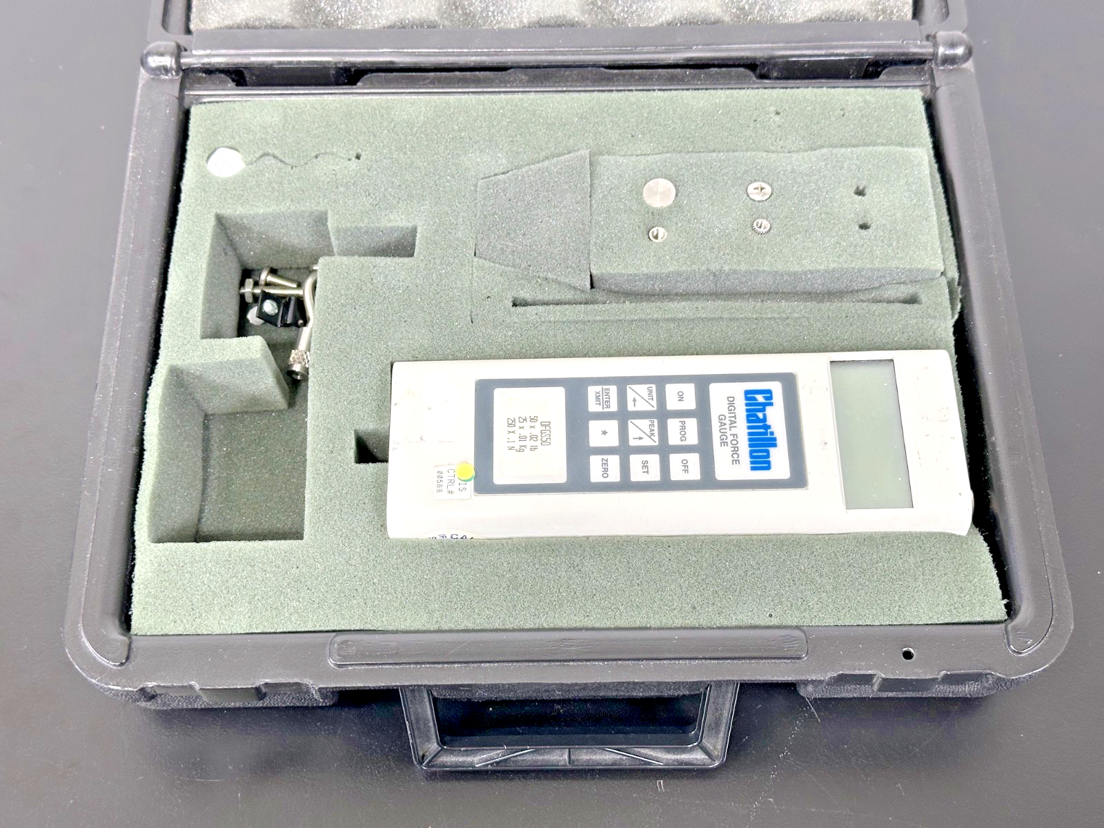 Chatillon DFGS50 50 lb Digital Force Gauge Incomplete Set w/ Case0