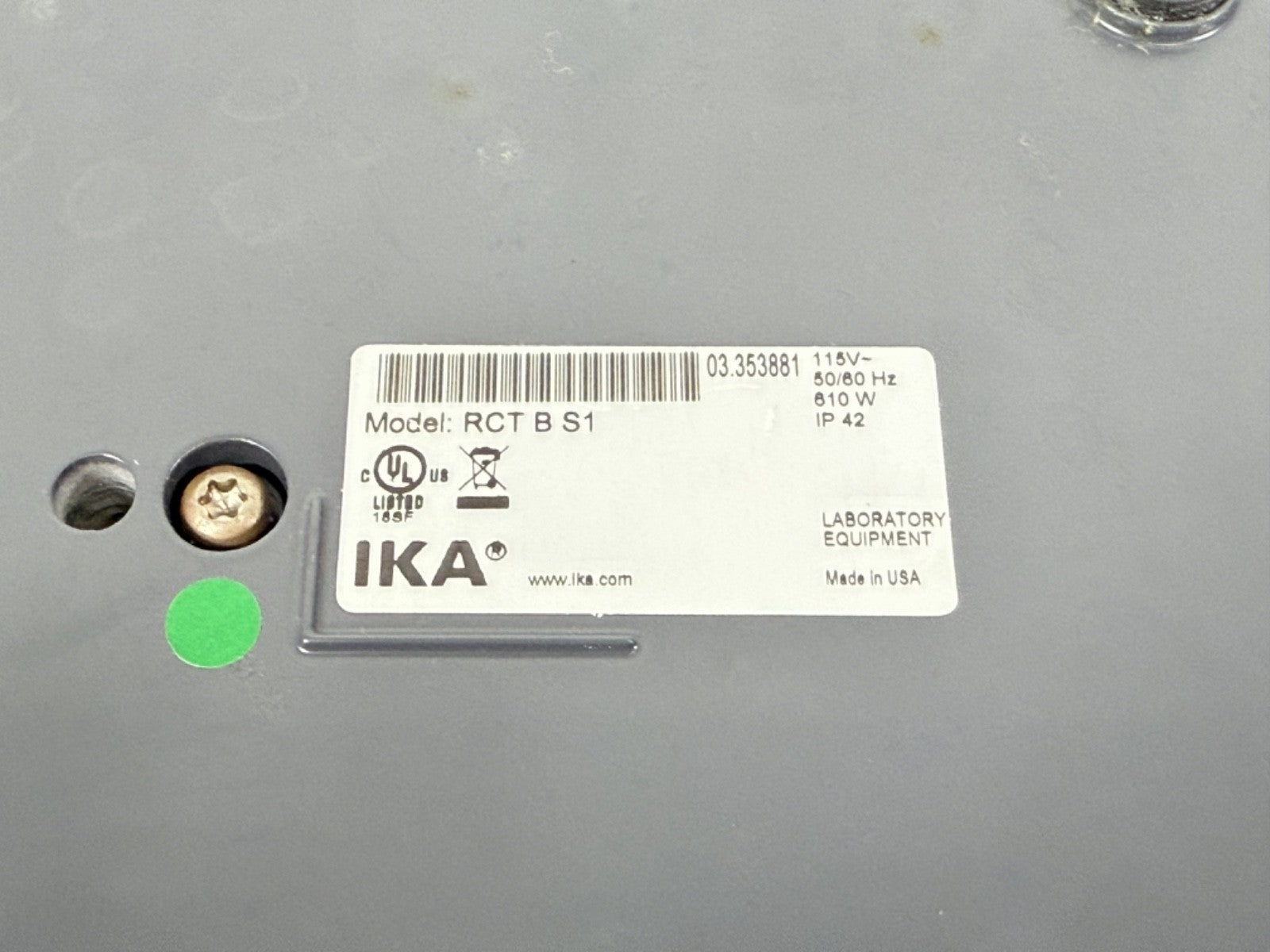 IKA RCT B S1 Digital Hotplate Magnetic Stirrer 115V | For Parts / Not Working5