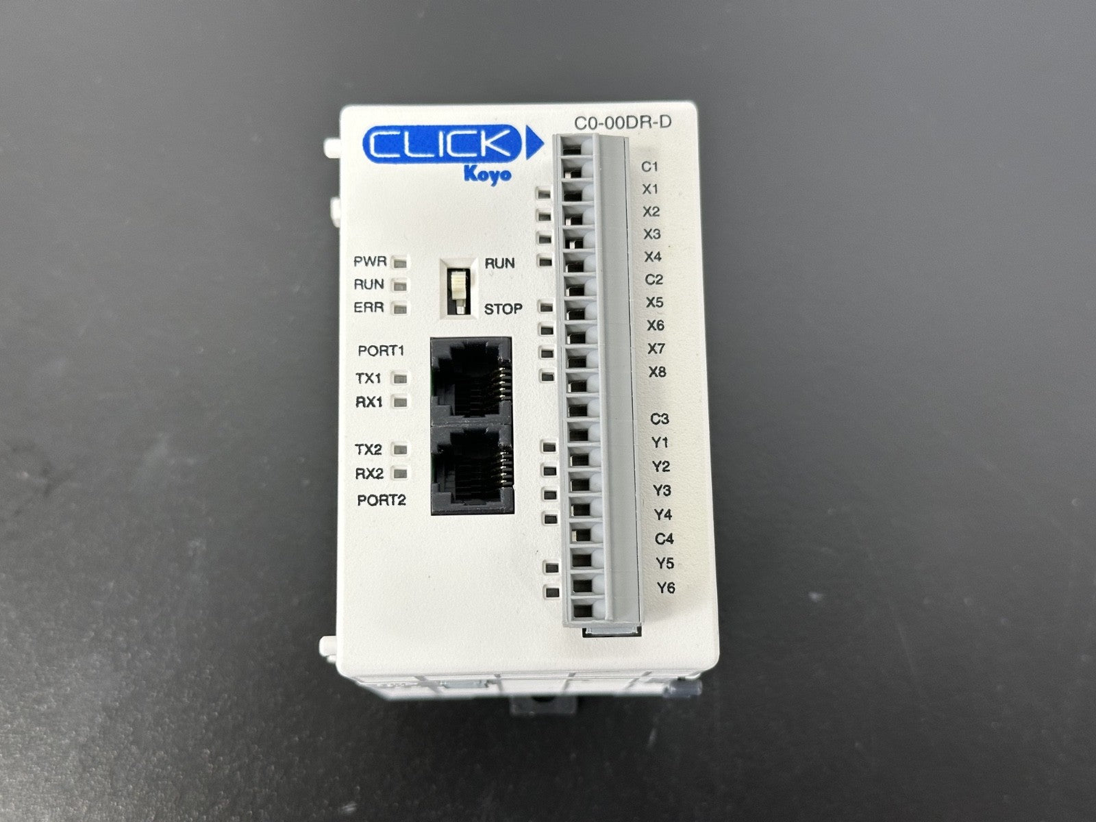 Koyo CLICK C0 00DR D PLC CPU Controller 8 In 6 Relay Out Ethernet0