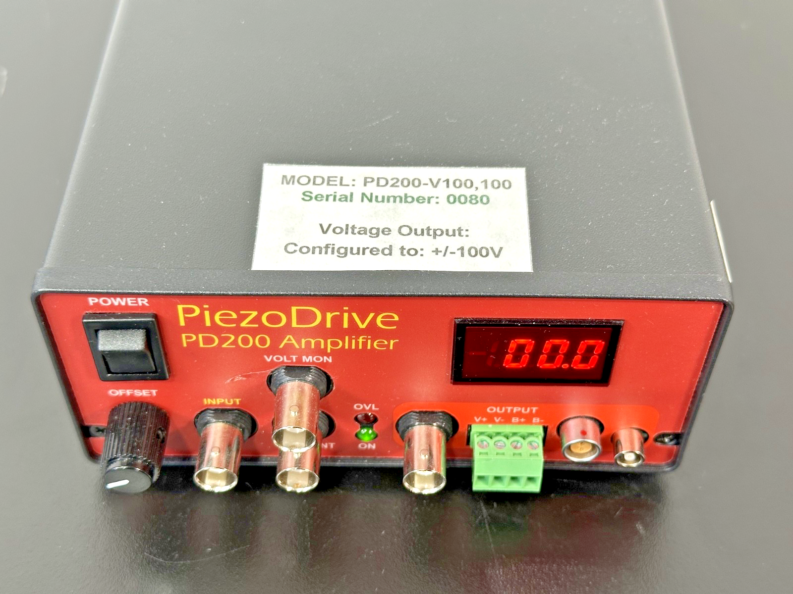 PiezoDrive PD200 V100,100 60W Piezoelectric Voltage Amplifier ±100V Working2