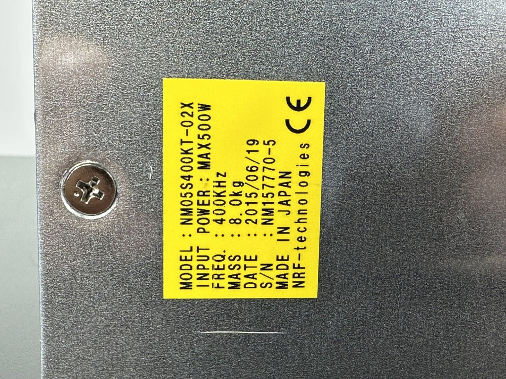 NRF Technologies NM05S400KT 02X 400kHz RF Matching Unit Generator Module4