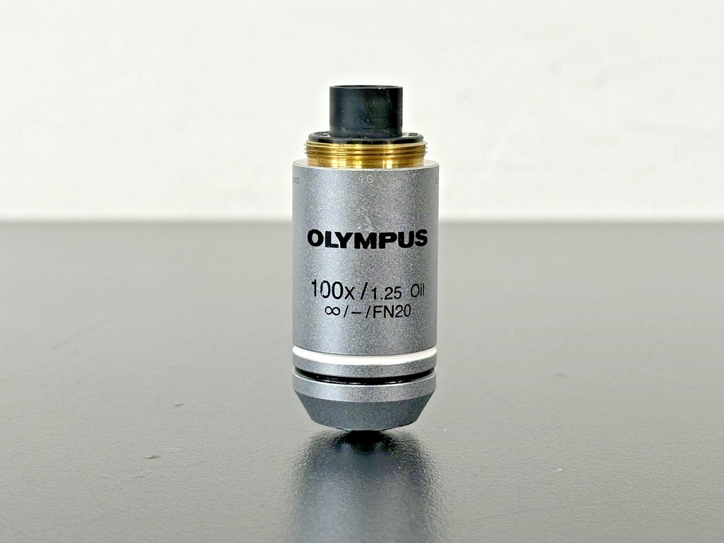 Olympus 100X 1.25 Oil Plan Objective Microscope Lens Infinity FN201